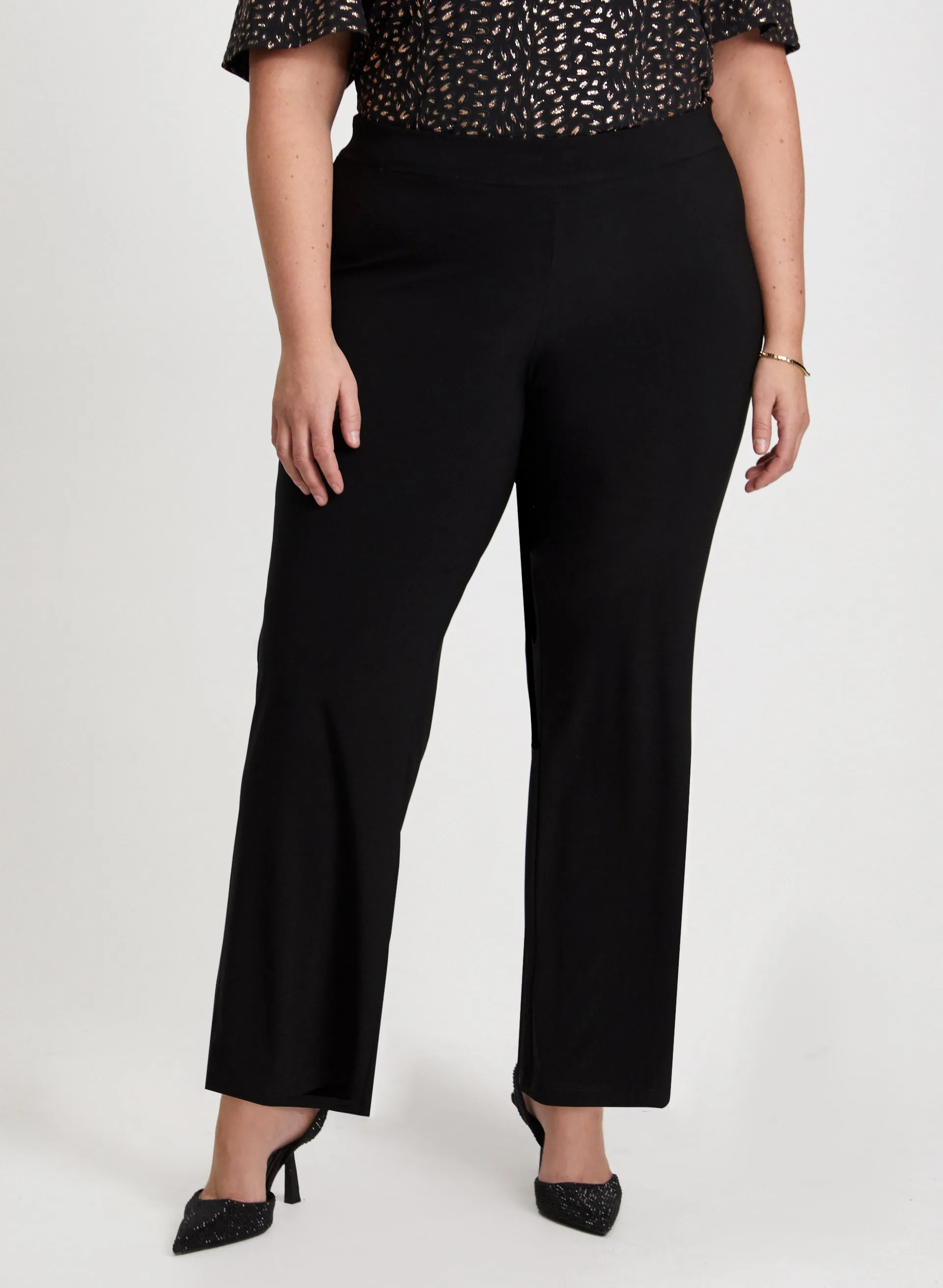 Laura Olivia Pull-On Wide-Leg Pants - Short Laura Olivia Pull-On Wide-Leg Pants - Short - Image 1
