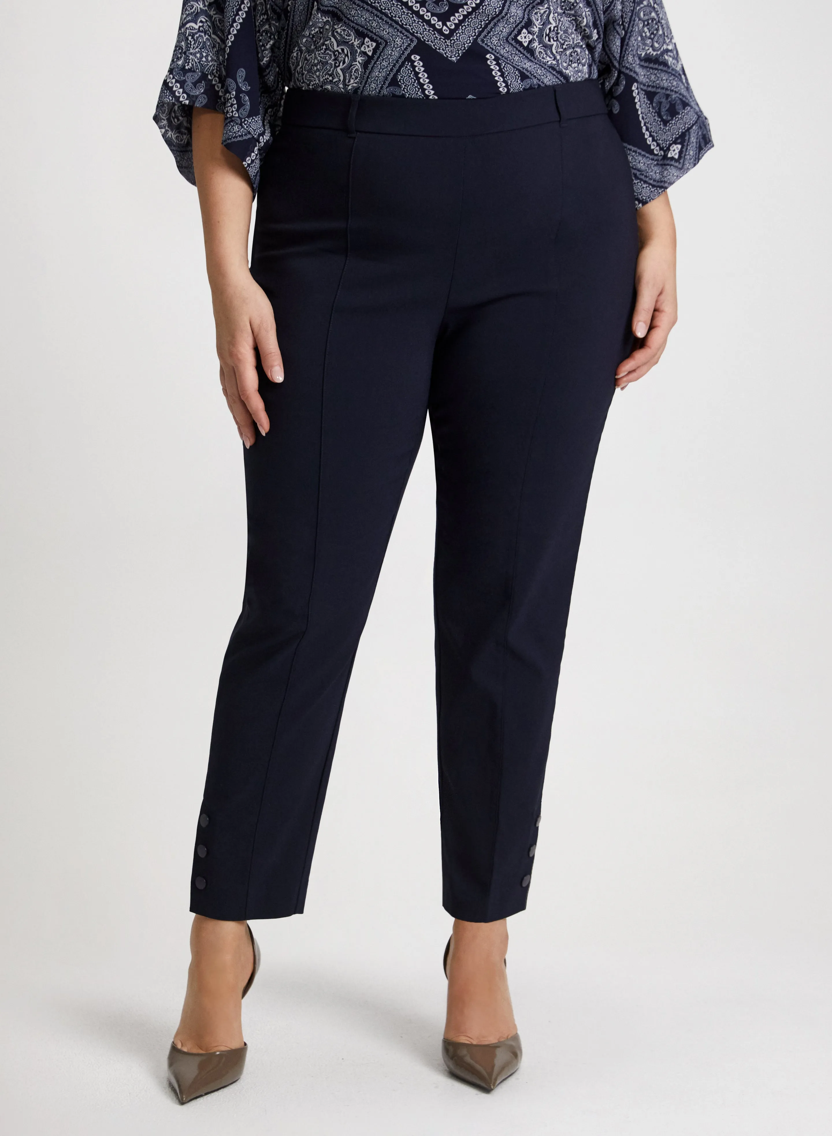 Laura Pull-On Slim-Leg Pants Laura Pull-On Slim-Leg Pants - Image 1