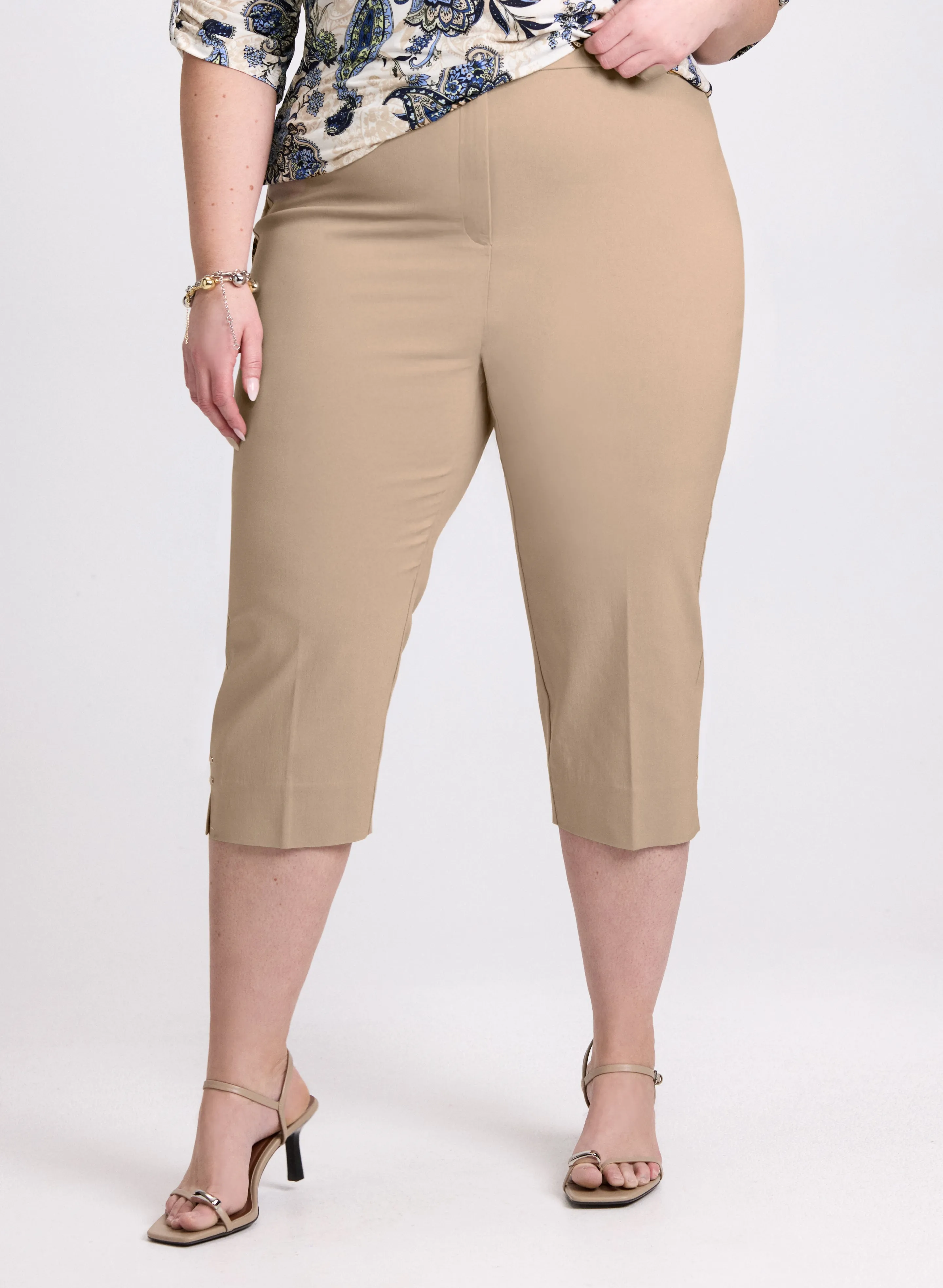 Laura High-Rise Bengaline Capris Laura High-Rise Bengaline Capris - Image 1