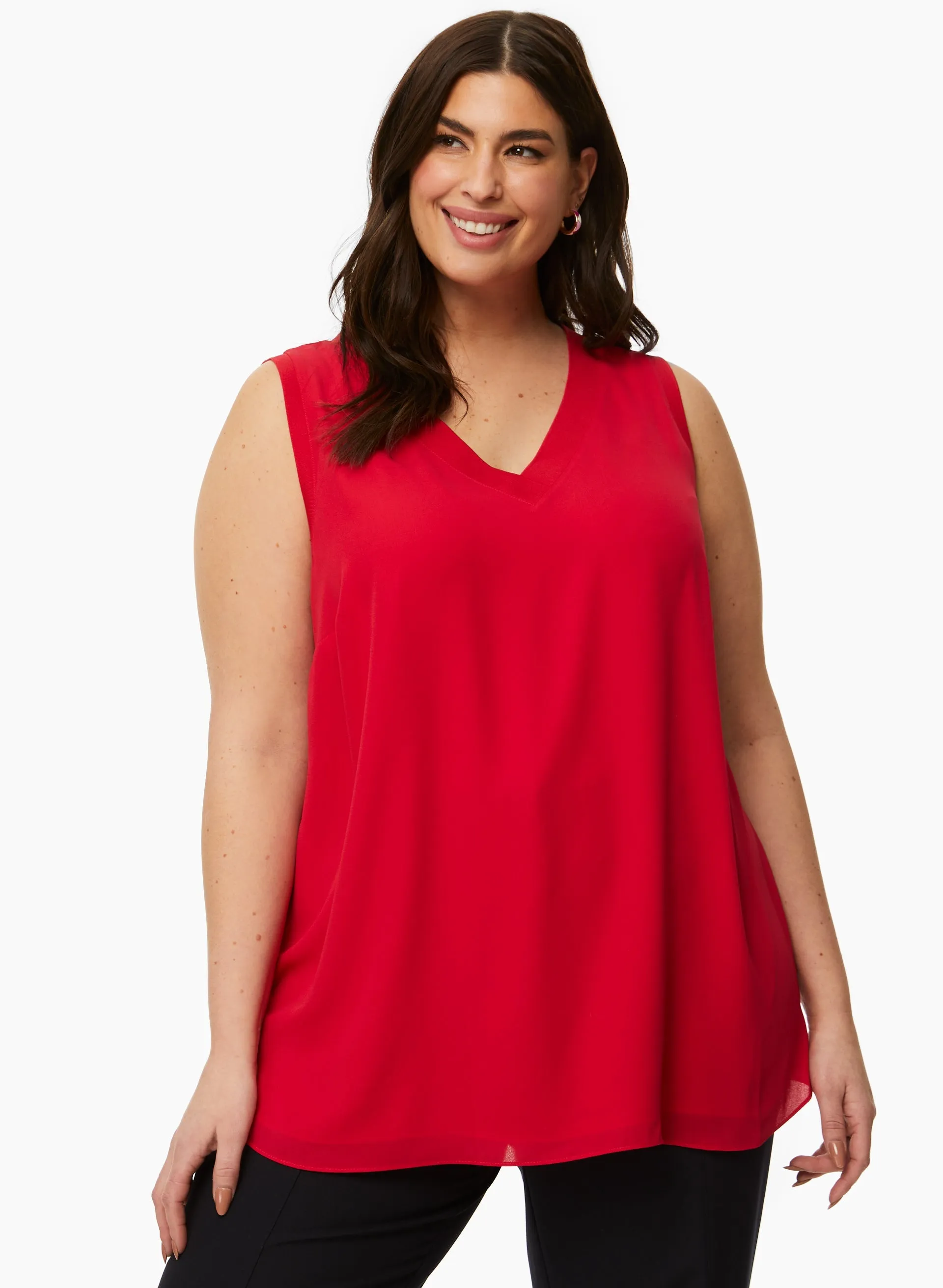 Laura Sleeveless V-Neck Blouse Laura Sleeveless V-Neck Blouse - Image 1