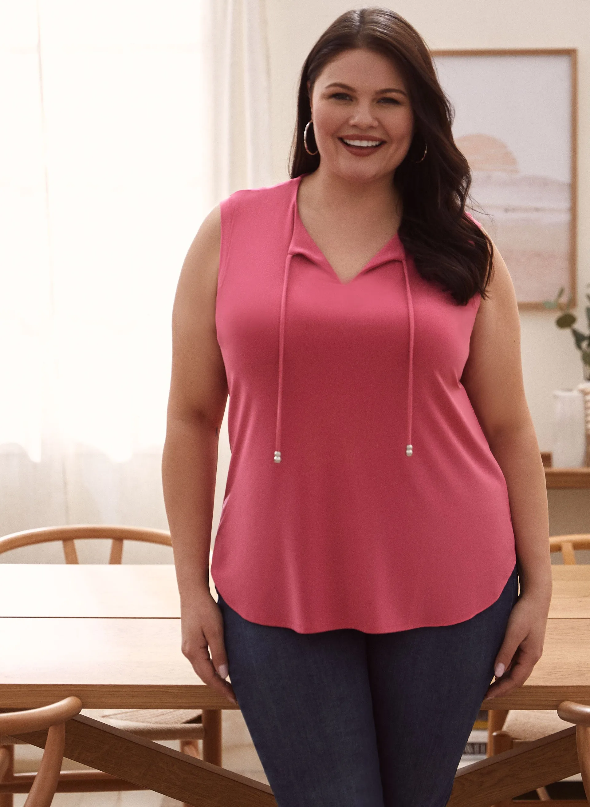 Laura Joseph Ribkoff - Drawstring Detail Top Laura Joseph Ribkoff - Drawstring Detail Top - Image 1