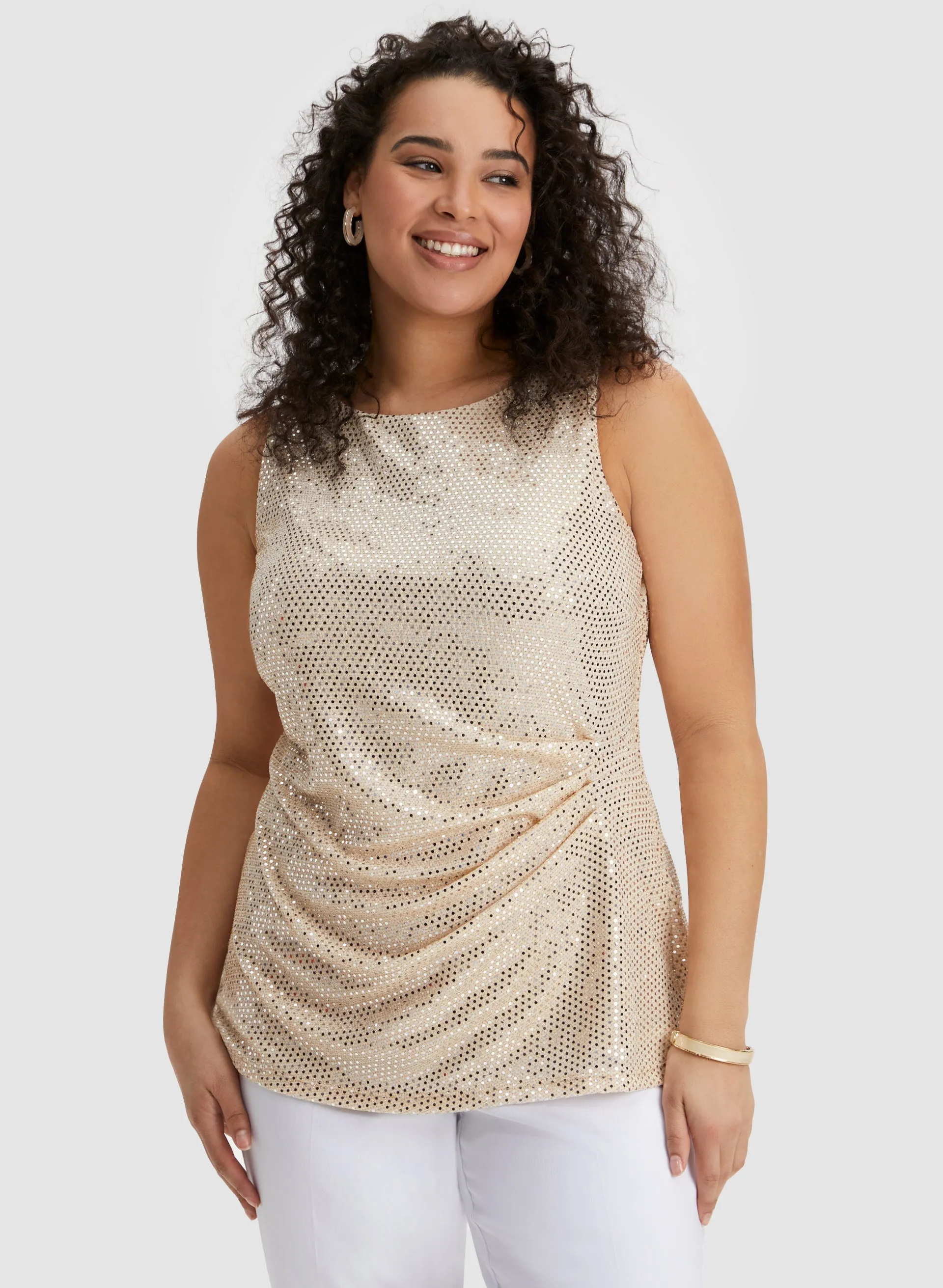 Laura Sleeveless Sequin Detail Top Laura Sleeveless Sequin Detail Top - Image 1
