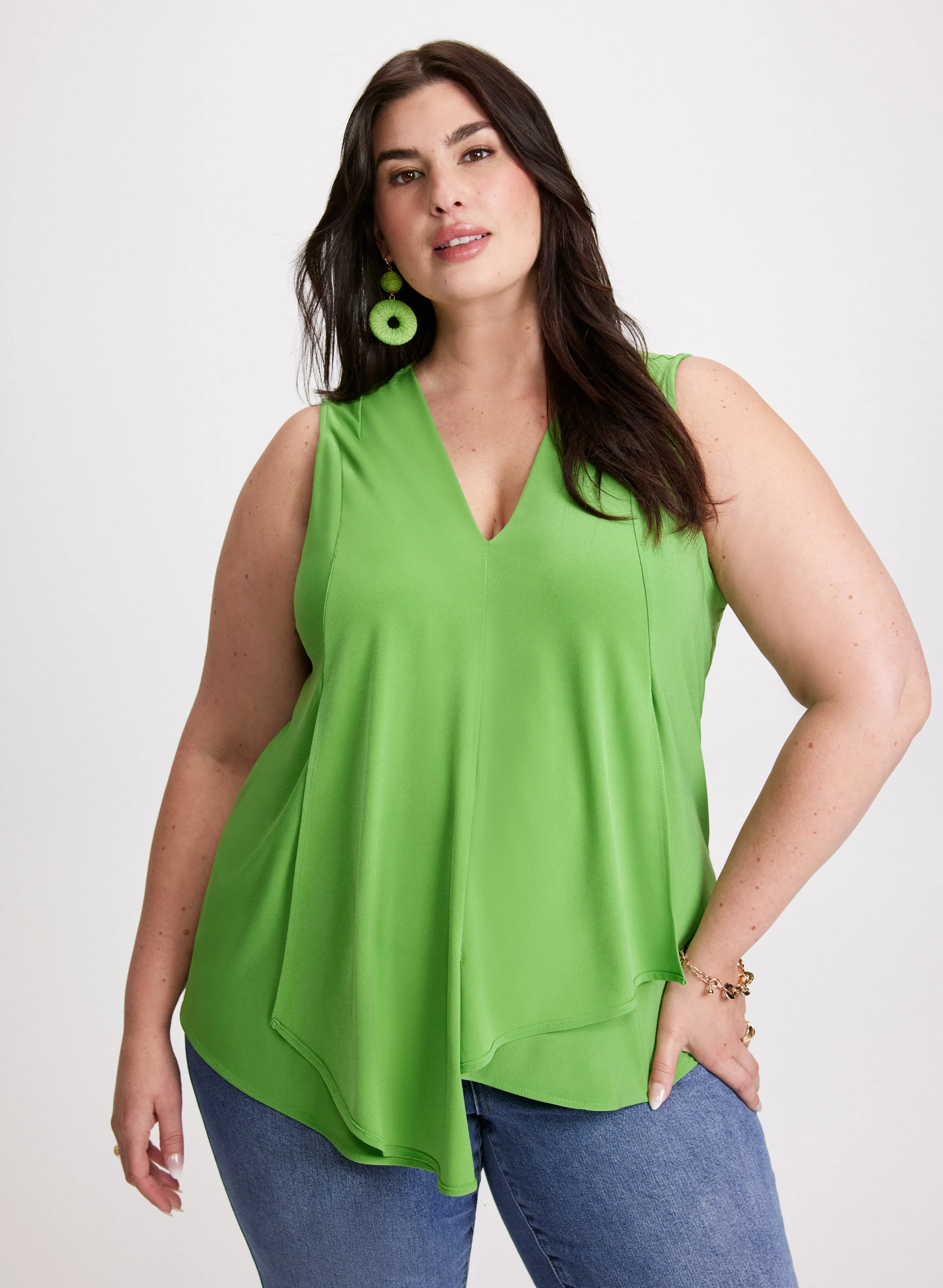 Laura Asymmetric Overlay Tank Top Laura Asymmetric Overlay Tank Top - Image 1