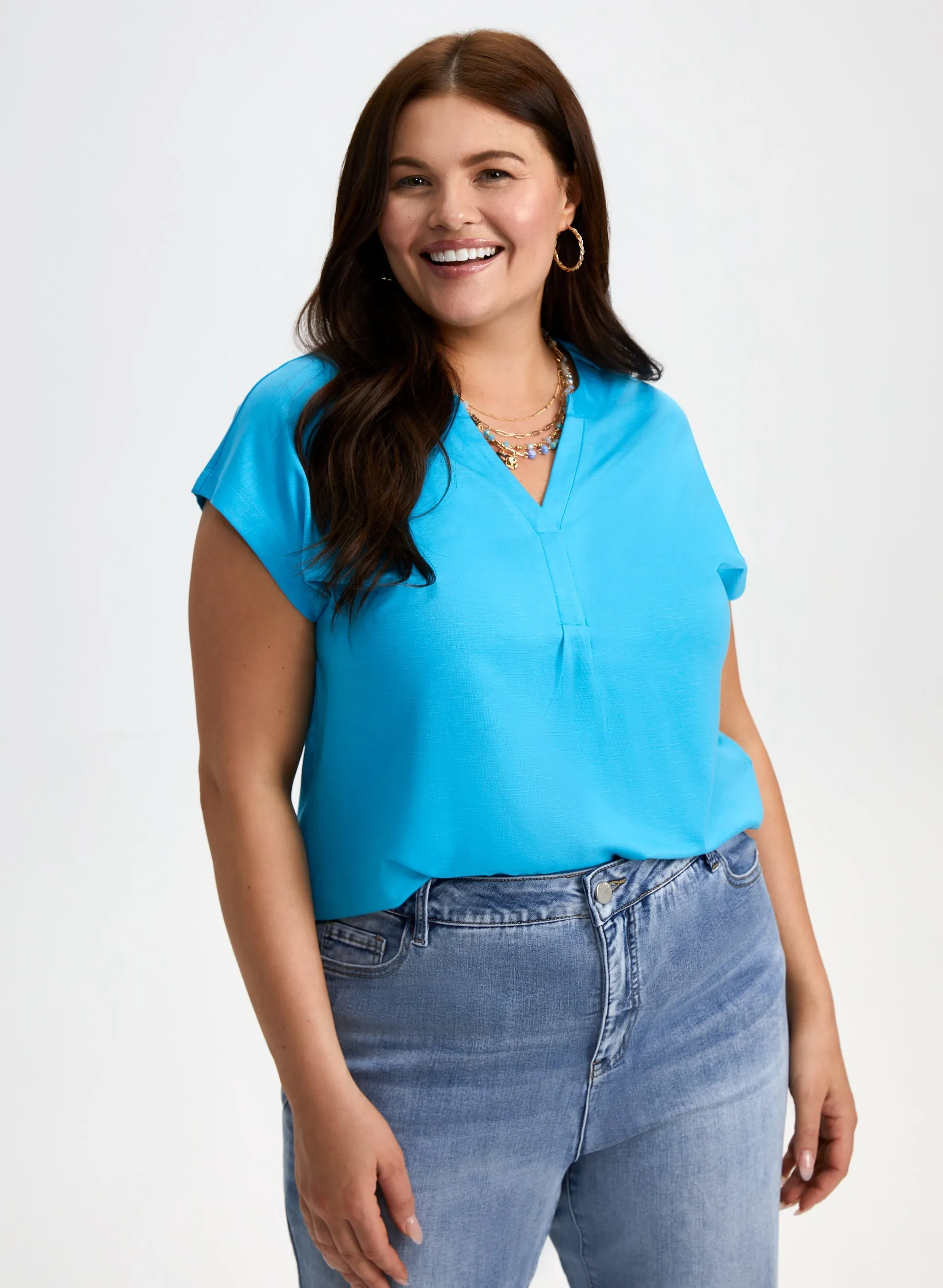 Laura Open V-Neck Tee Laura Open V-Neck Tee - Image 1