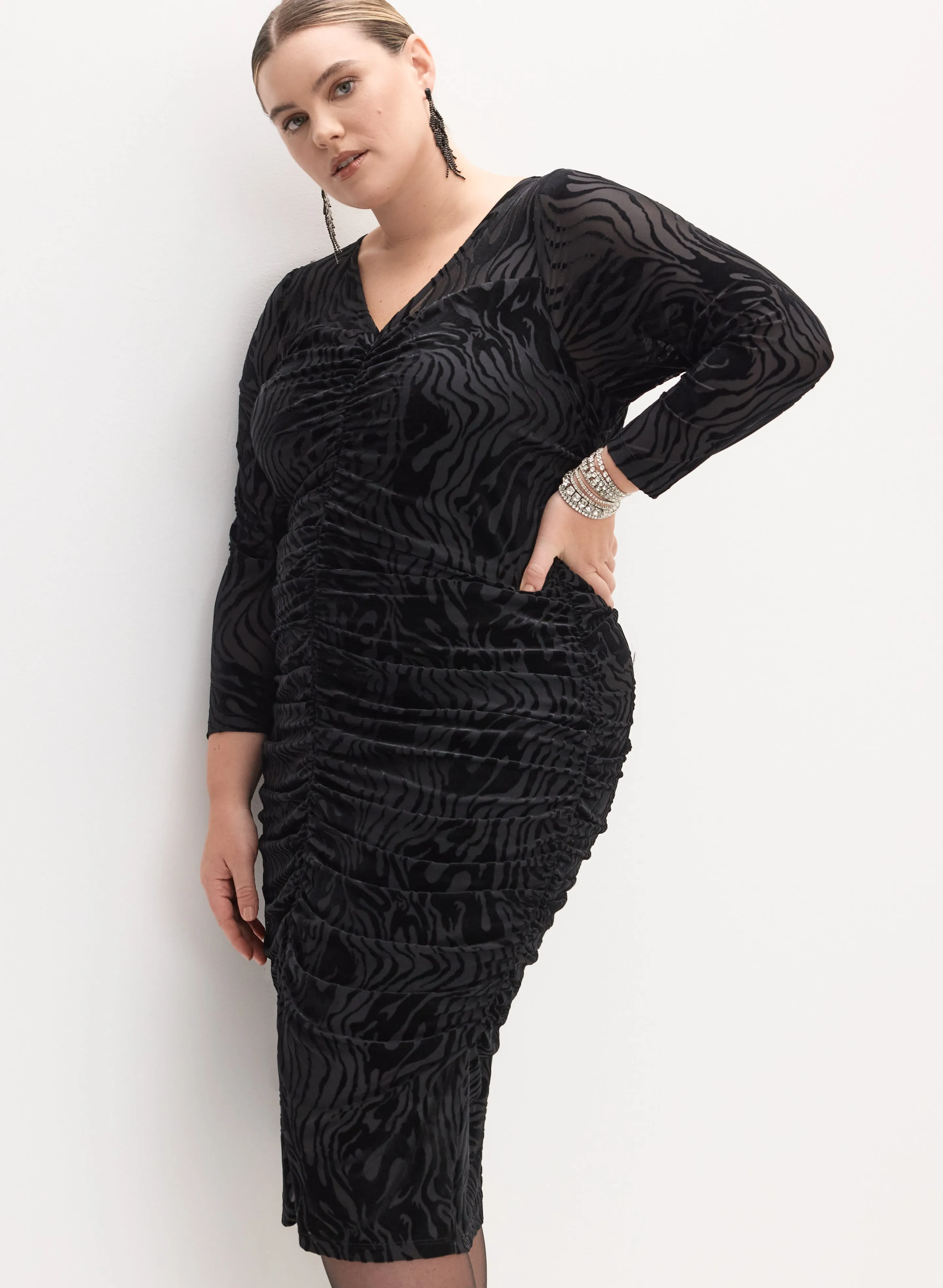 Laura Melanie Lyne - Velvet Zebra Print Dress Laura Melanie Lyne - Velvet Zebra Print Dress - Image 1