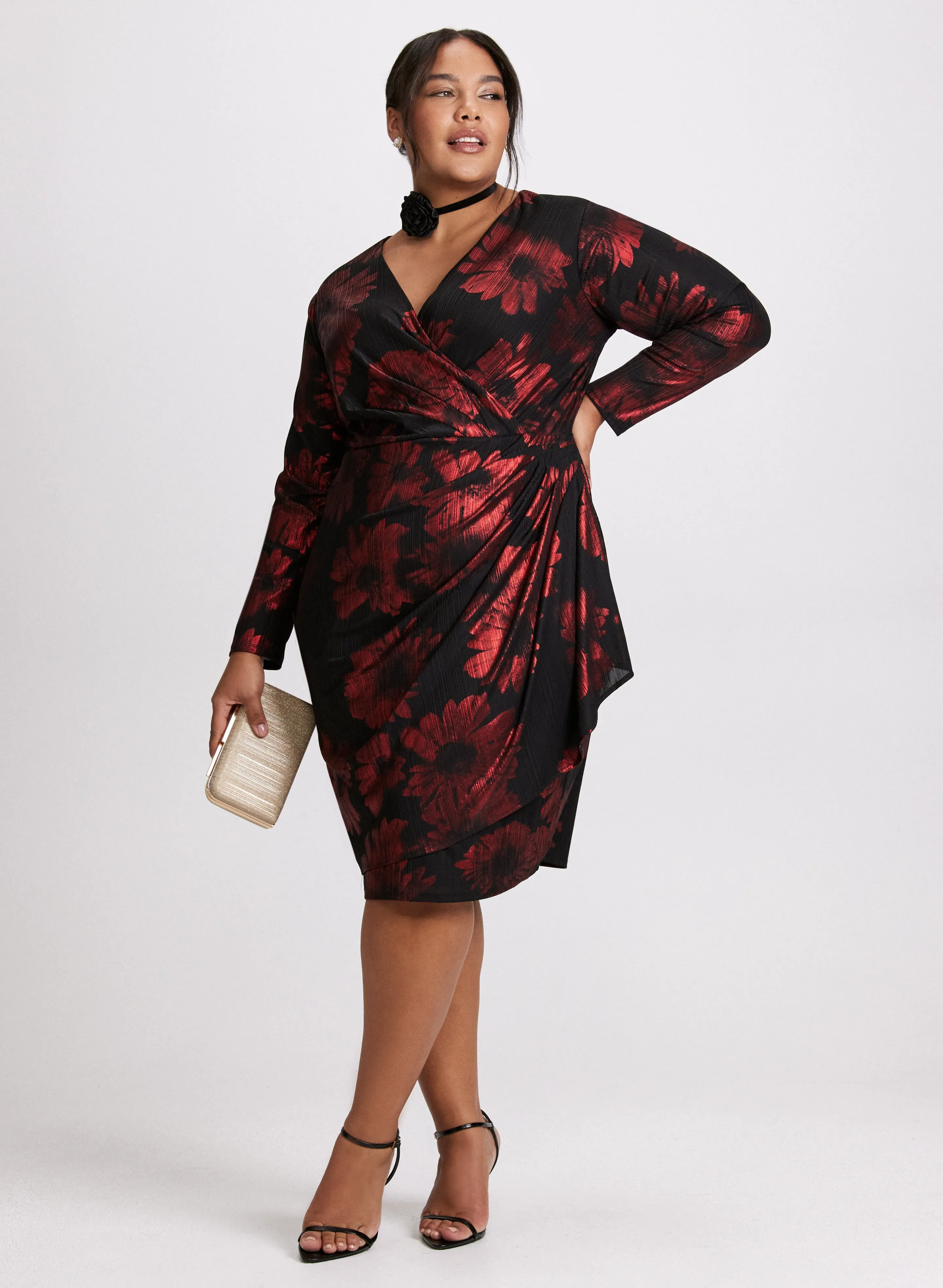 Laura Jersey Poppy Print Dress Laura Jersey Poppy Print Dress - Image 1