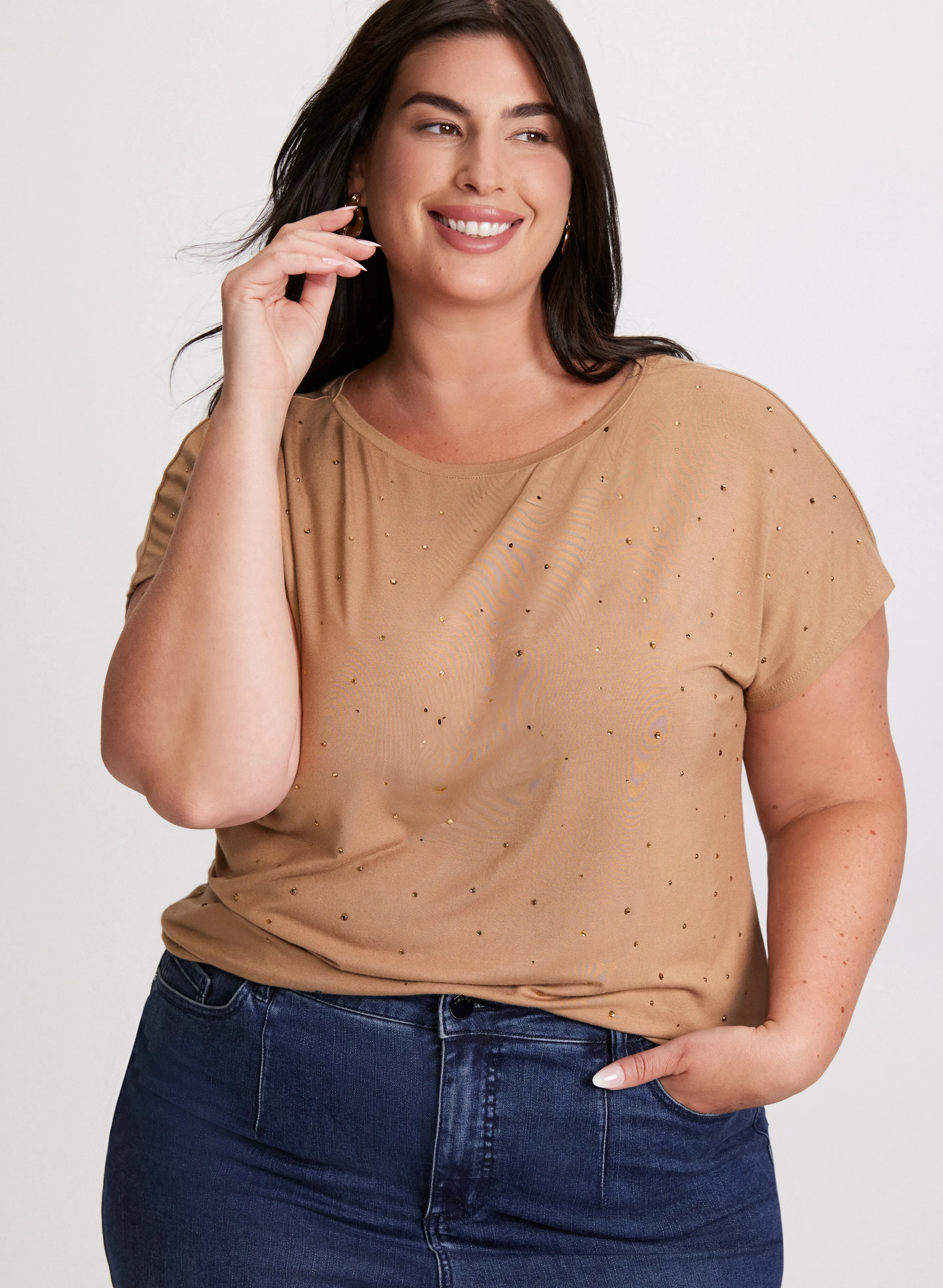 Laura Bead Embellished T-Shirt Laura Bead Embellished T-Shirt - Image 1