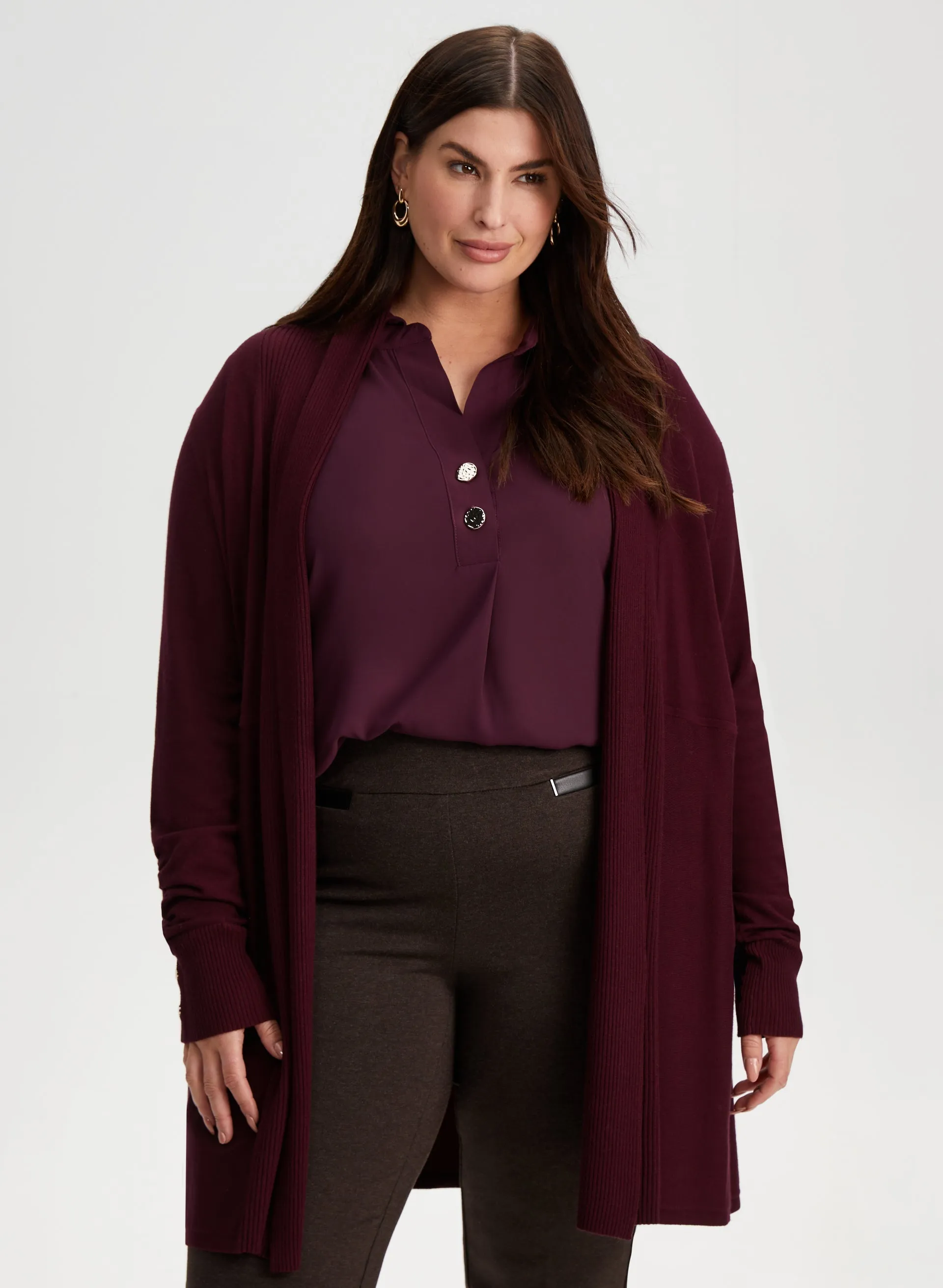 Laura Button Detail Cardigan Laura Button Detail Cardigan - Image 1