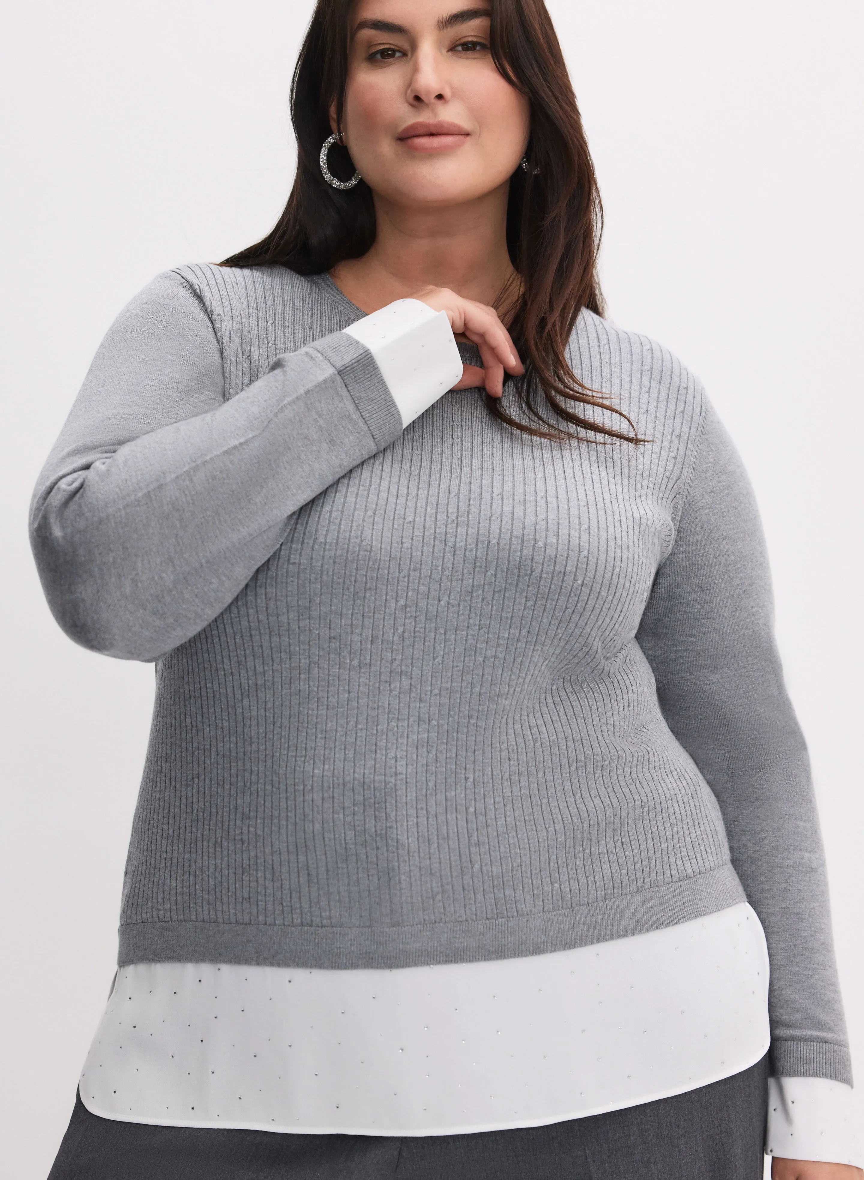 Laura Layered Knit Sweater Laura Layered Knit Sweater - Image 1