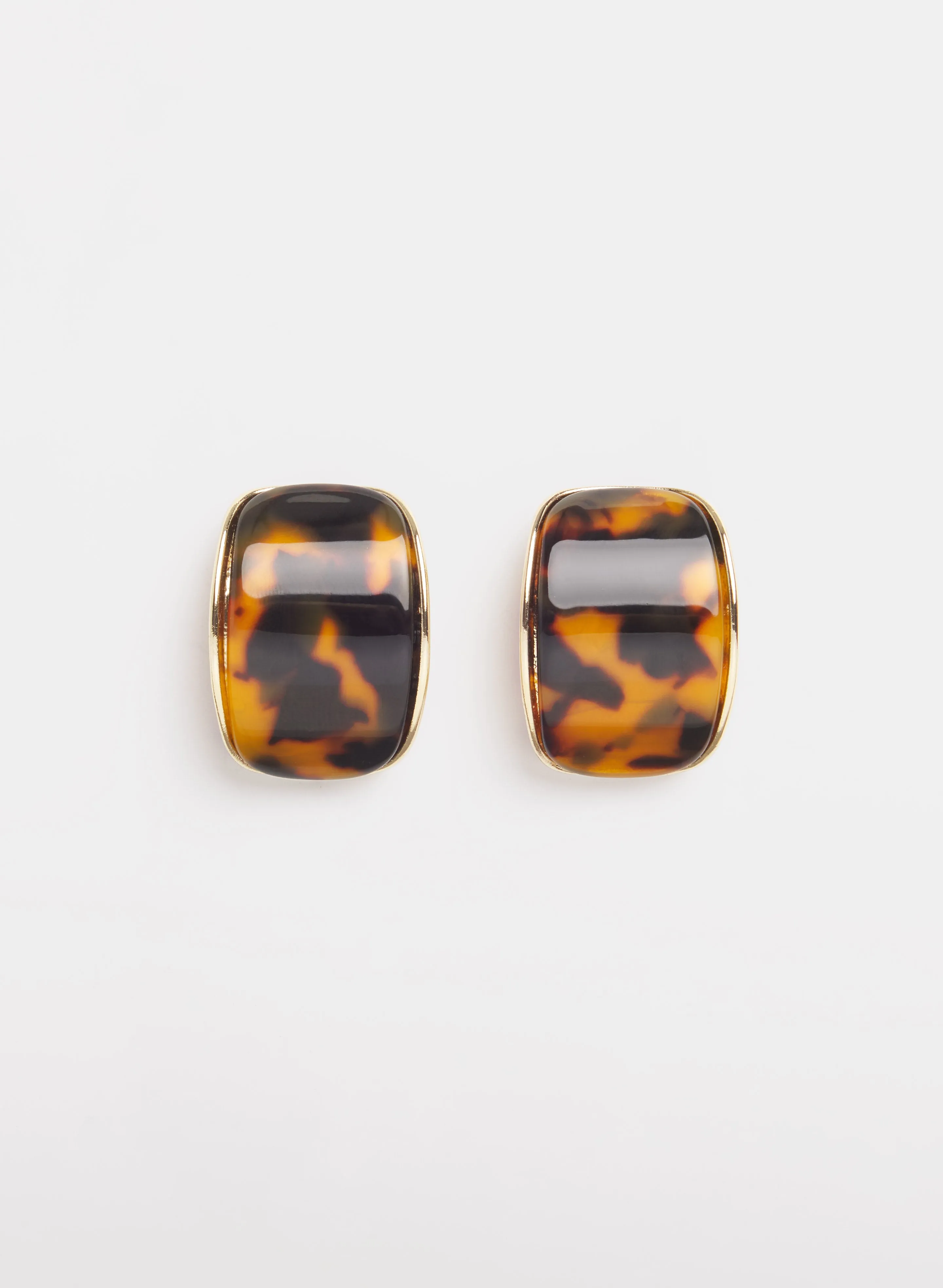 Laura Tortoiseshell Button Earrings Laura Tortoiseshell Button Earrings - Image 1