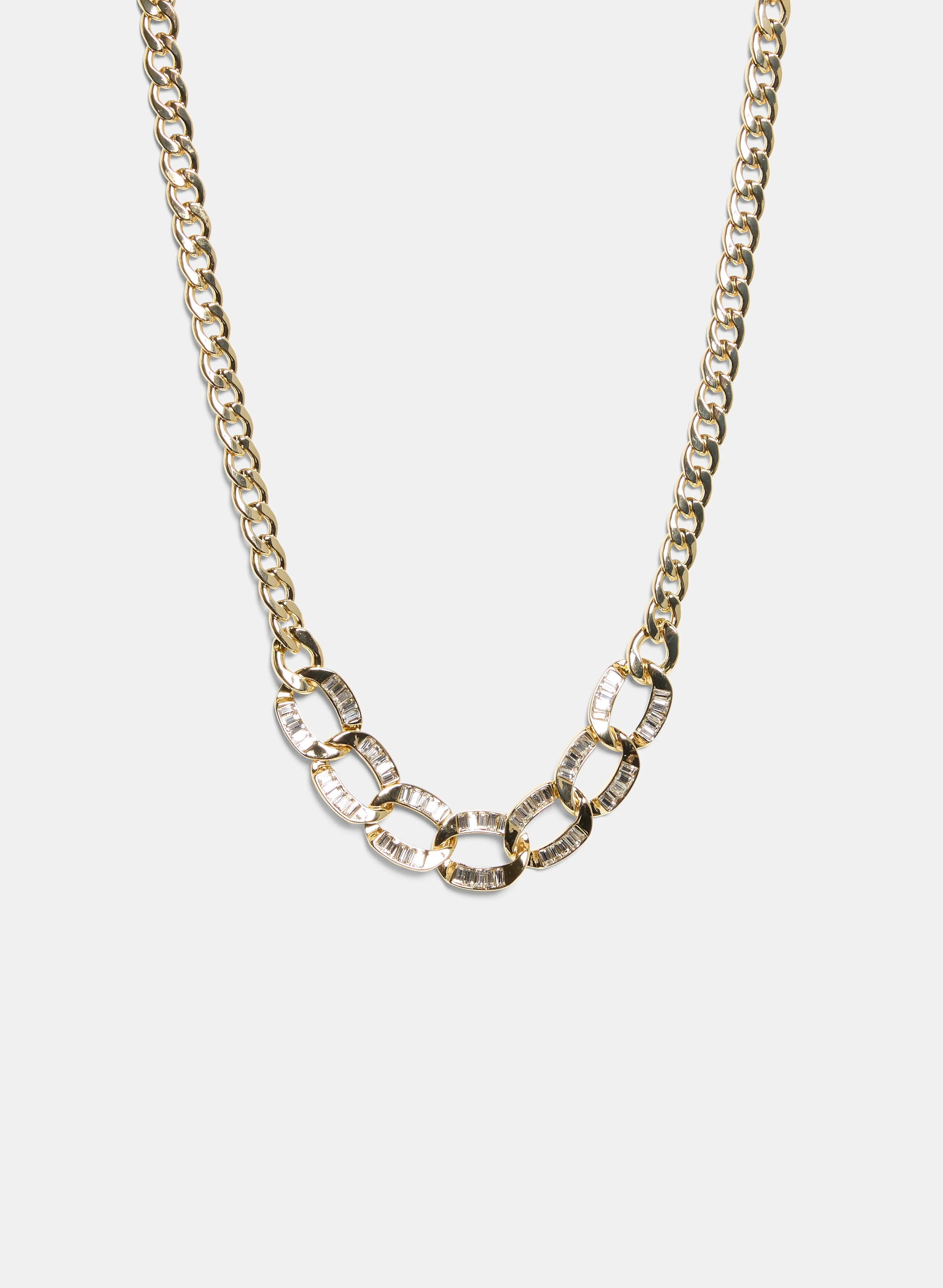 Laura Metal & Crystal Necklace Laura Metal & Crystal Necklace - Image 1