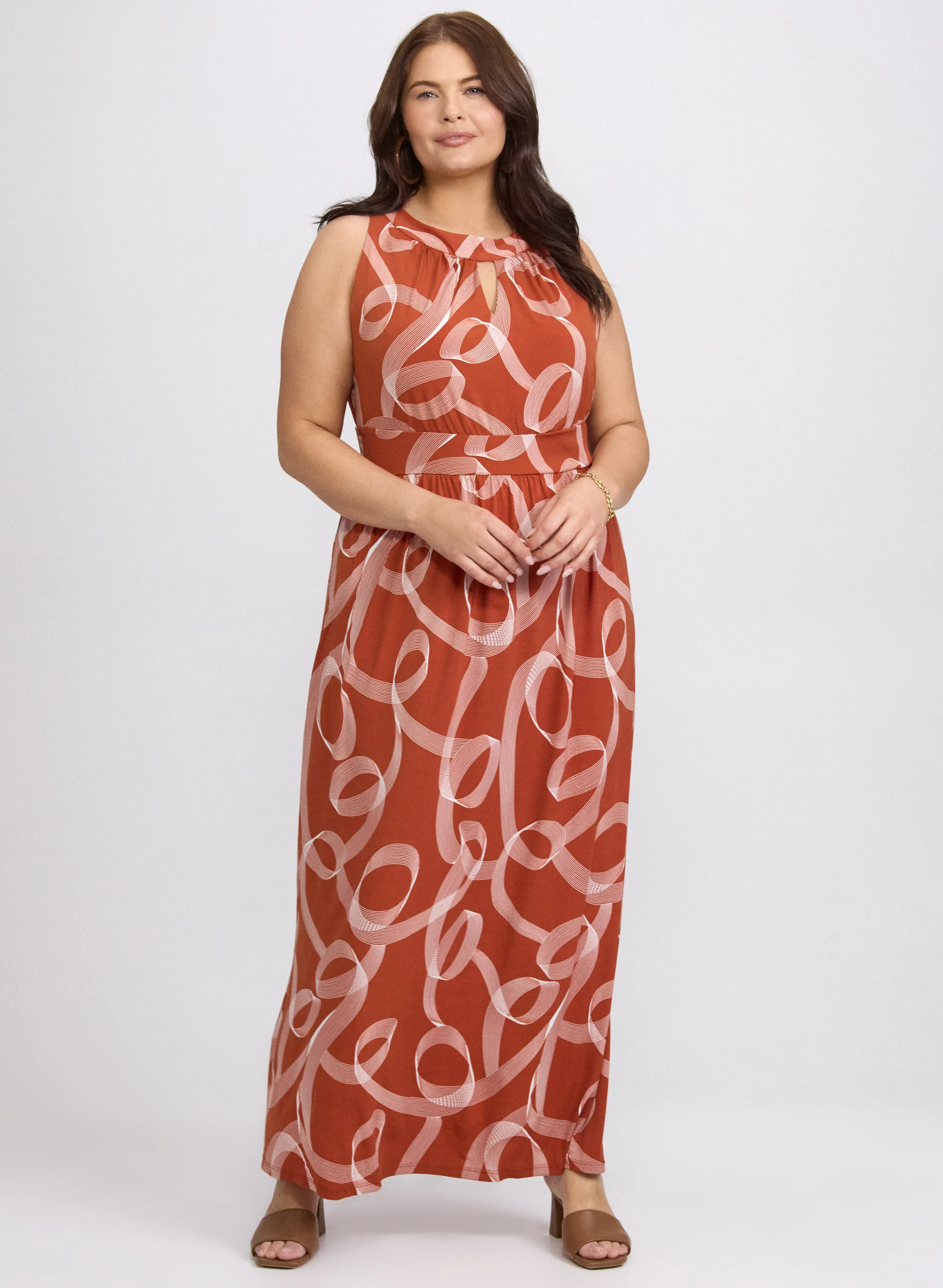 Laura Swirl Printed Maxi Dress Laura Swirl Printed Maxi Dress - Image 1