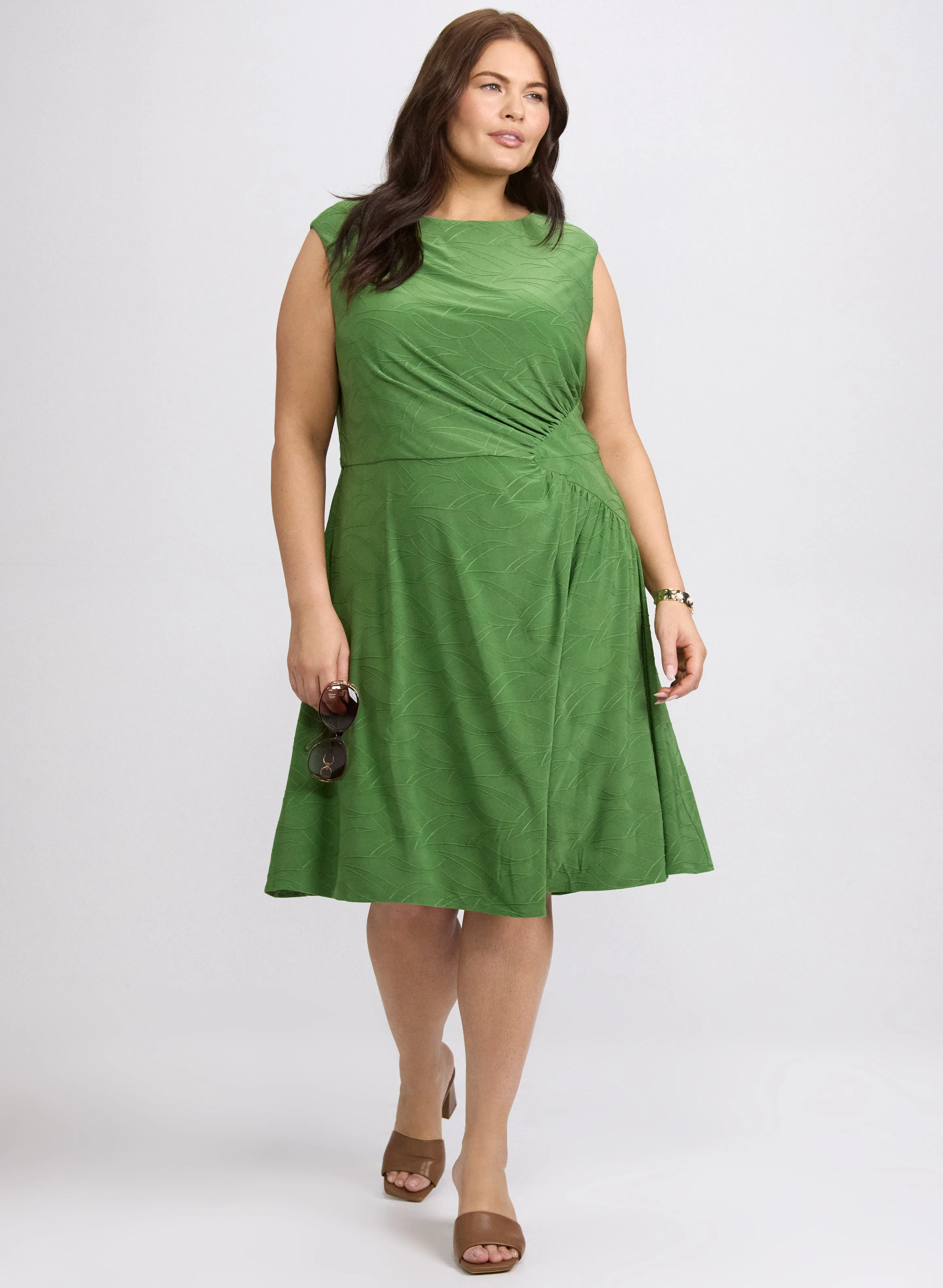 Laura Textured Jersey Dress Laura Textured Jersey Dress - Image 1