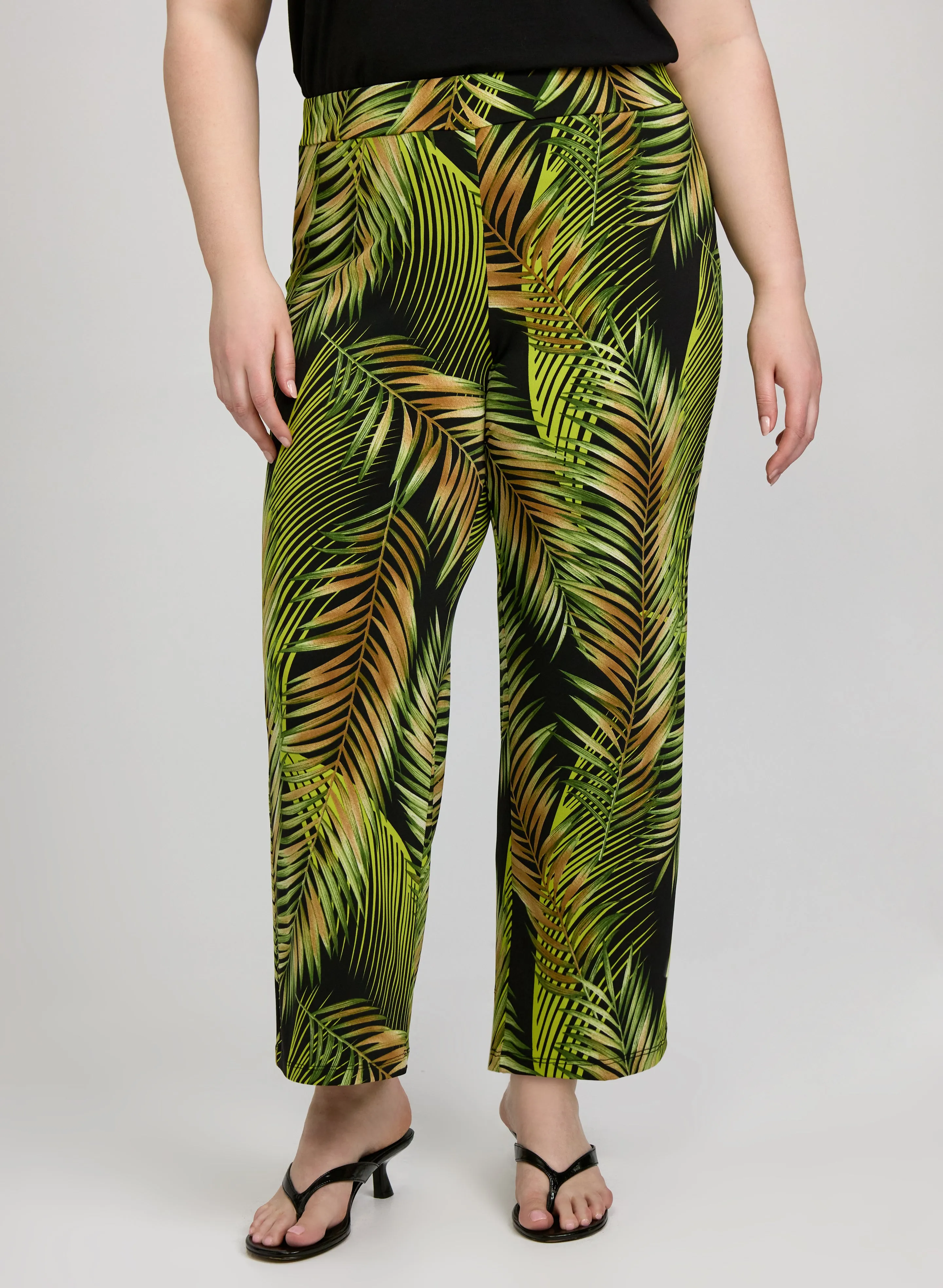 Laura Tropical Palm Print Pants Laura Tropical Palm Print Pants - Image 1