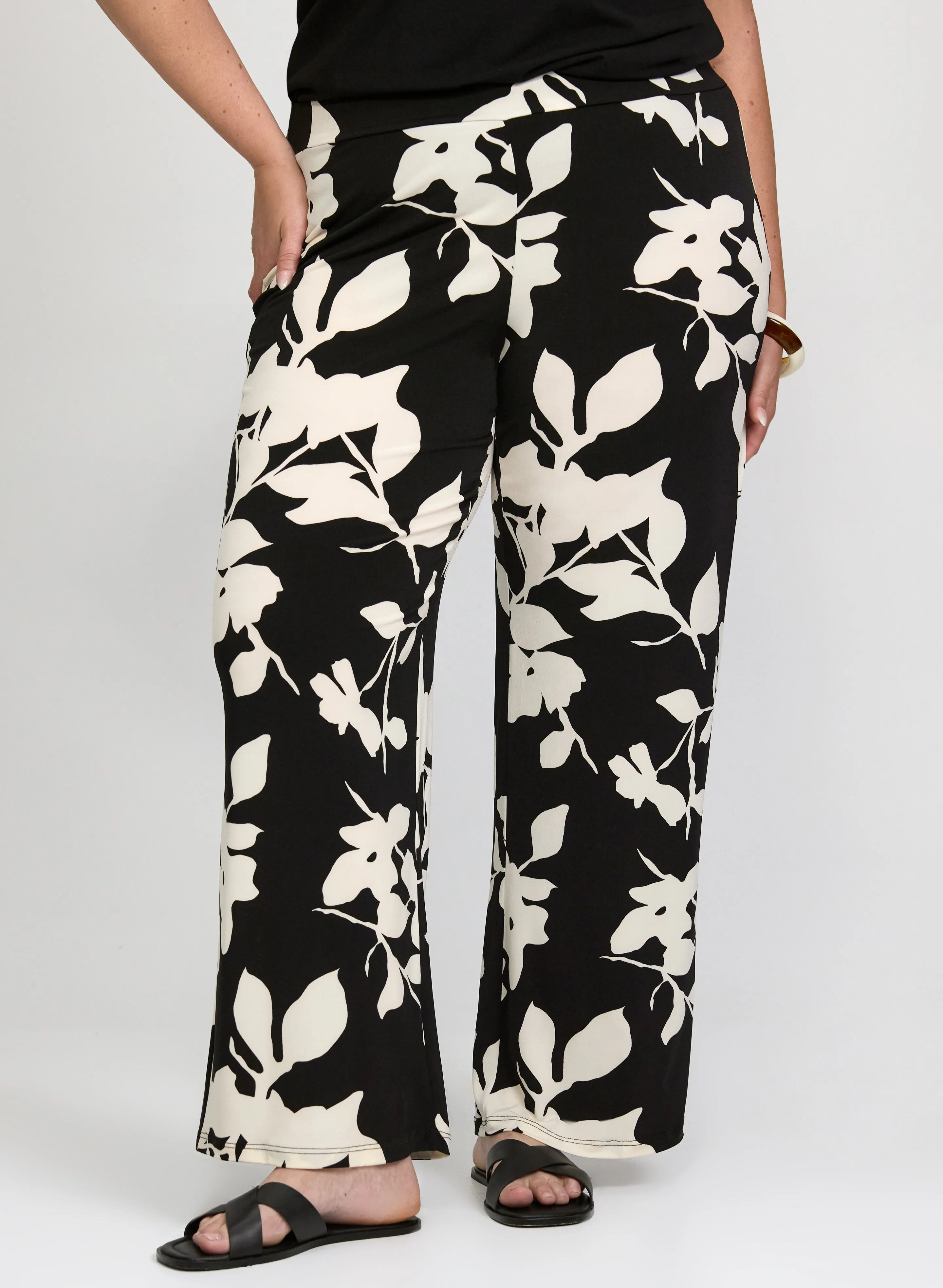 Laura Floral Pull-On Pants Laura Floral Pull-On Pants - Image 1