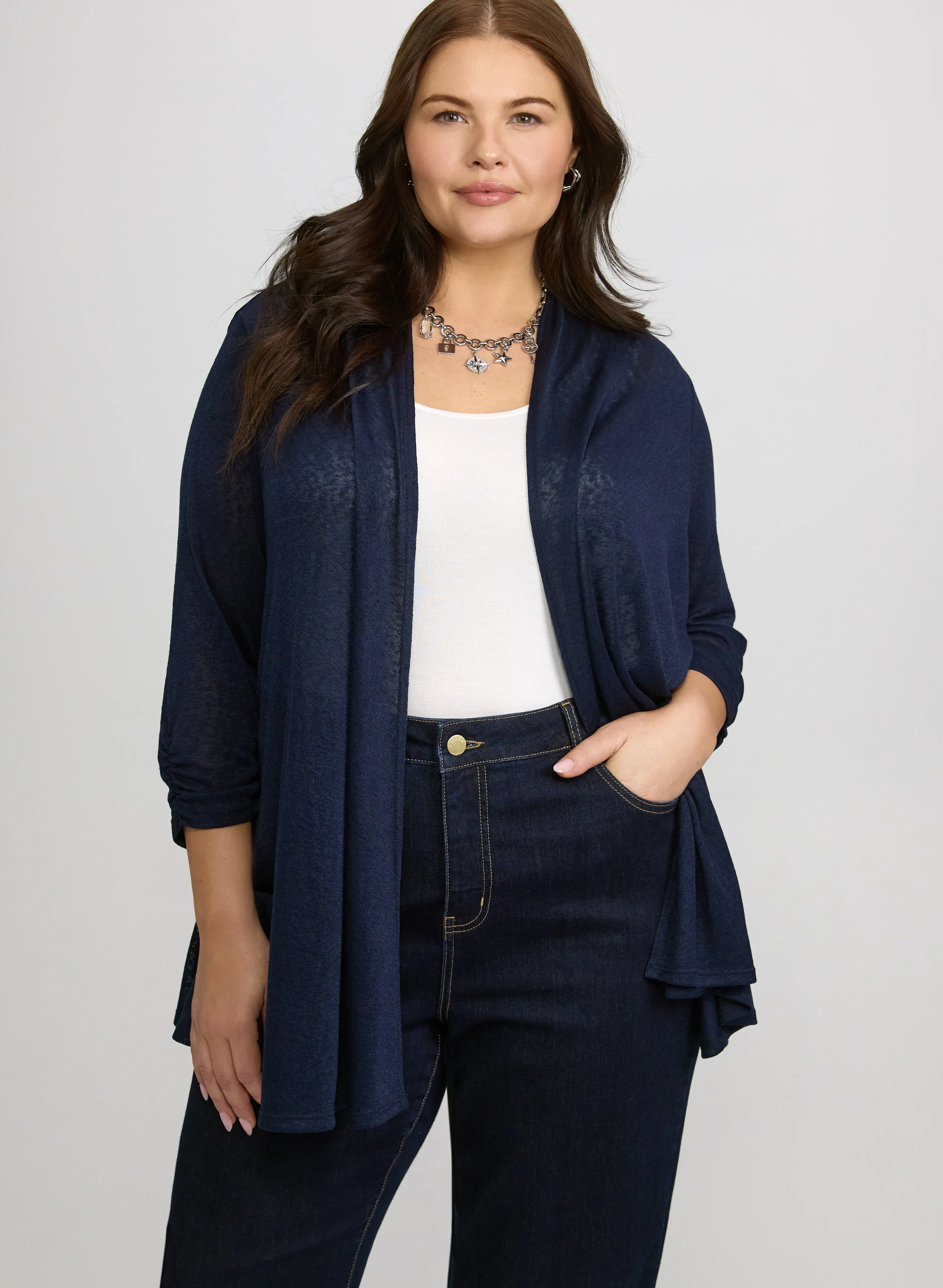 Laura Knit Open-Front Cardigan Laura Knit Open-Front Cardigan - Image 1