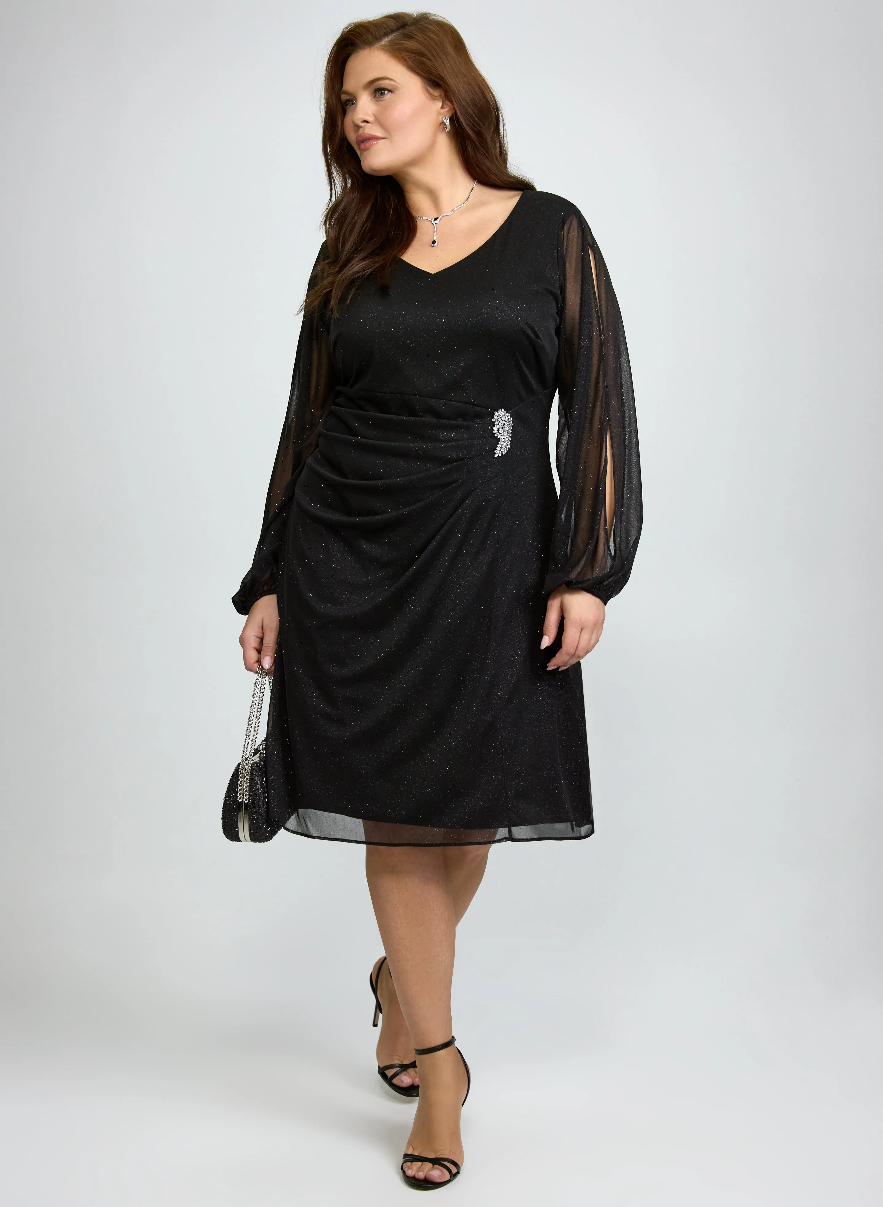 Laura Glitter Mesh Dress Laura Glitter Mesh Dress - Image 1