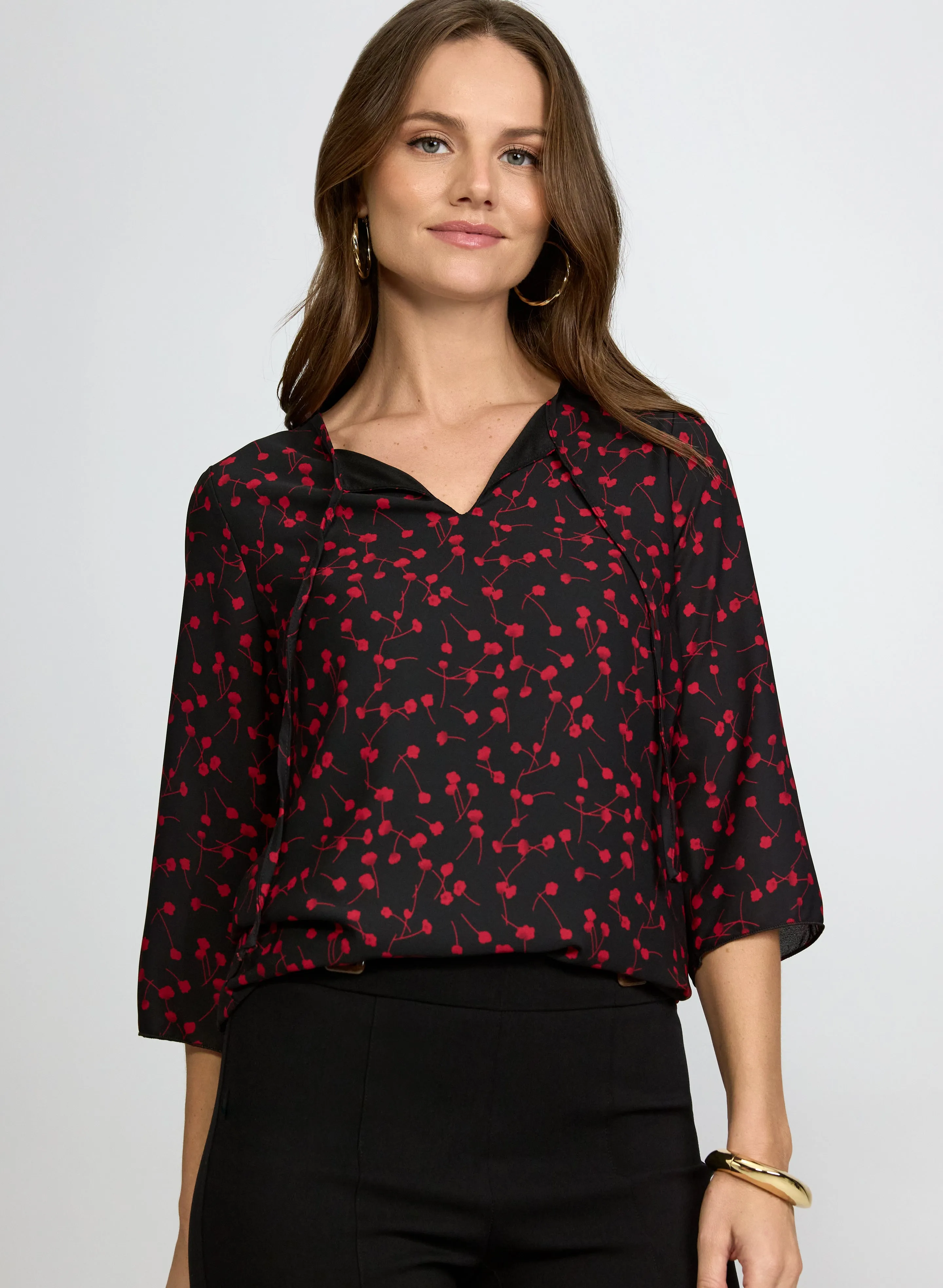 Laura Printed Crepe Blouse Laura Printed Crepe Blouse - Image 1
