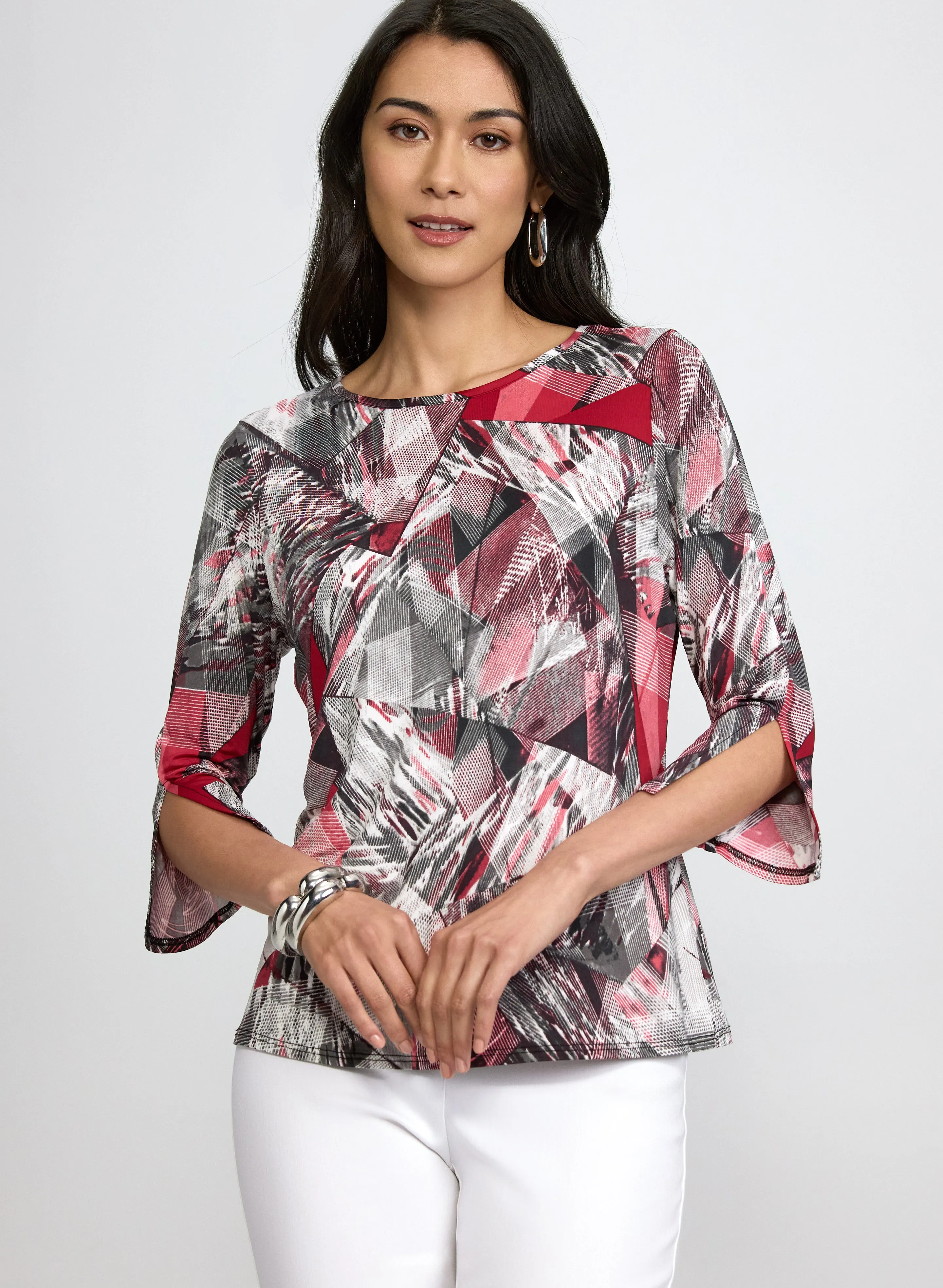 Laura Plaid Jersey Top Laura Plaid Jersey Top - Image 1
