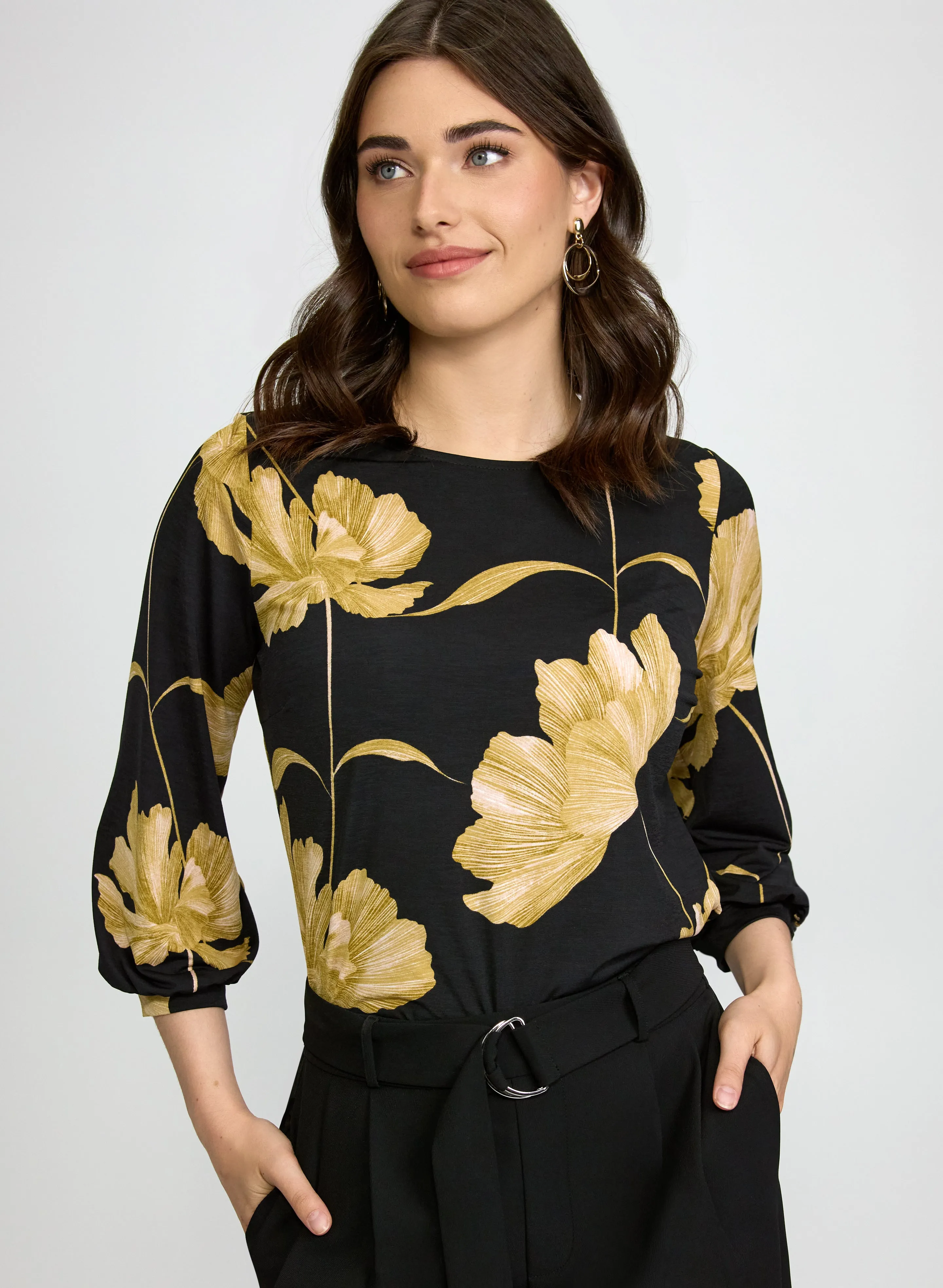 Laura Balloon Sleeve Floral Top Laura Balloon Sleeve Floral Top - Image 1