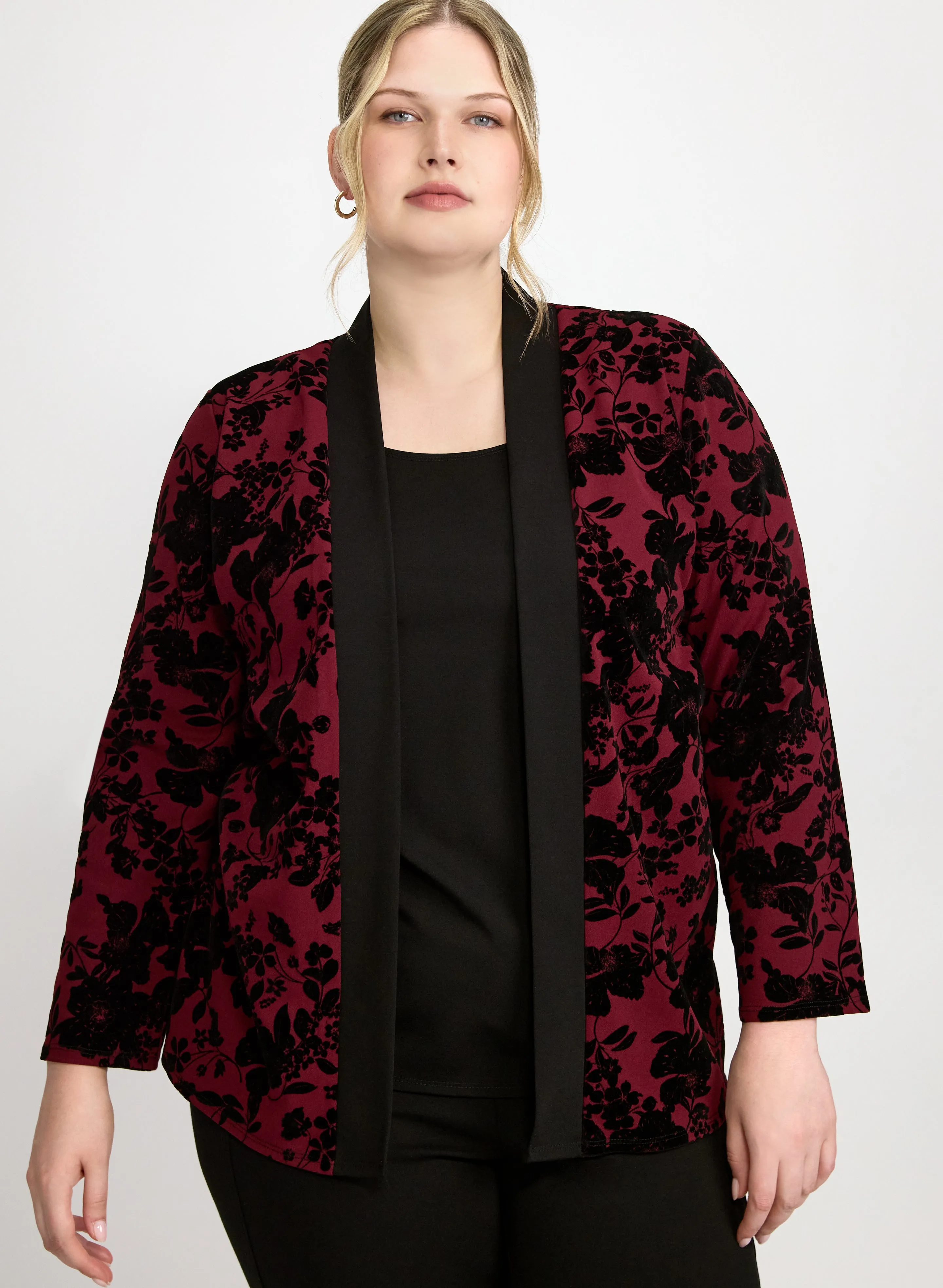 Laura Floral Burnout Illusion Top Laura Floral Burnout Illusion Top - Image 1
