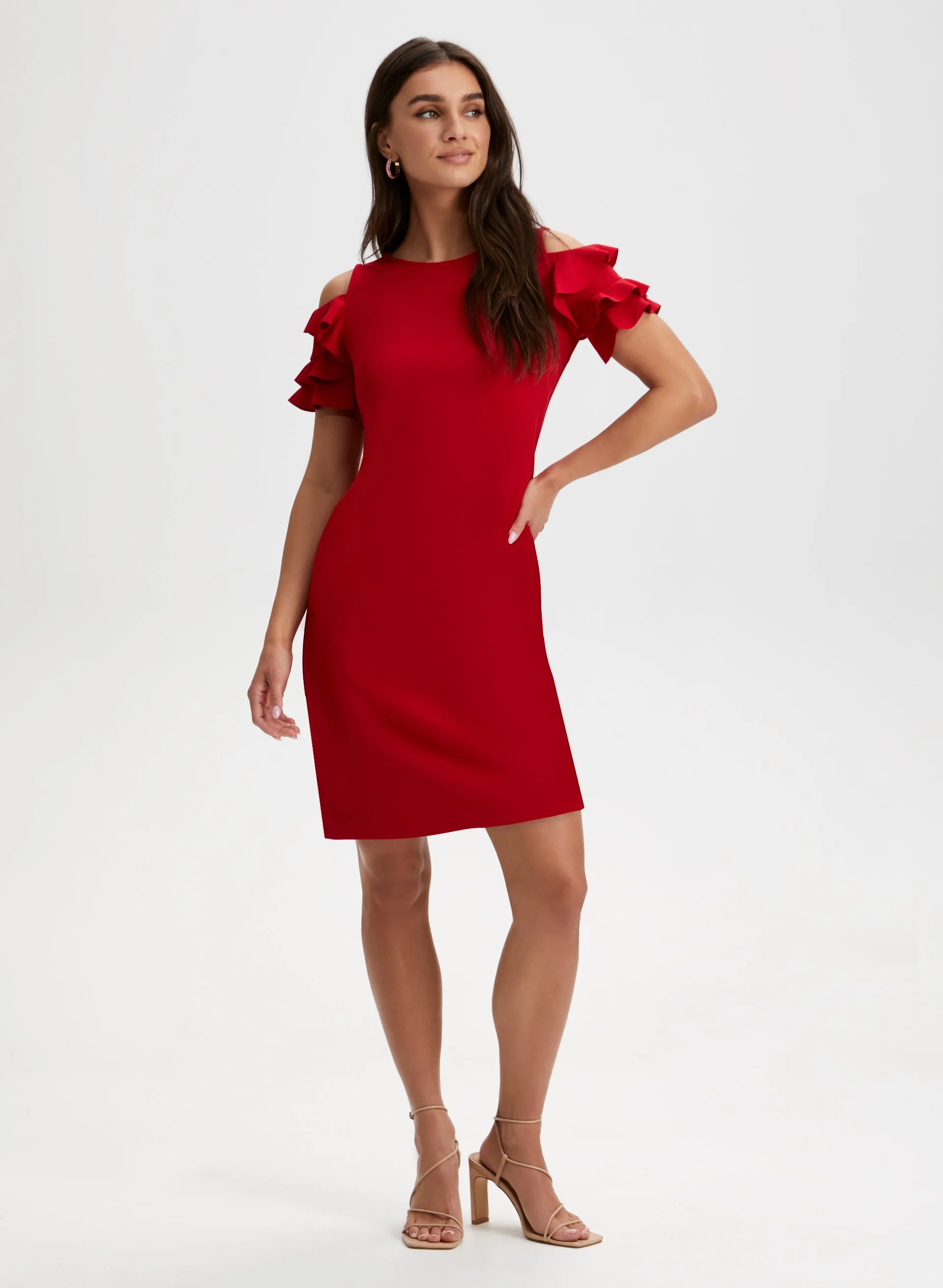 Laura Ruffle Detail Day Dress Laura Ruffle Detail Day Dress - Image 1