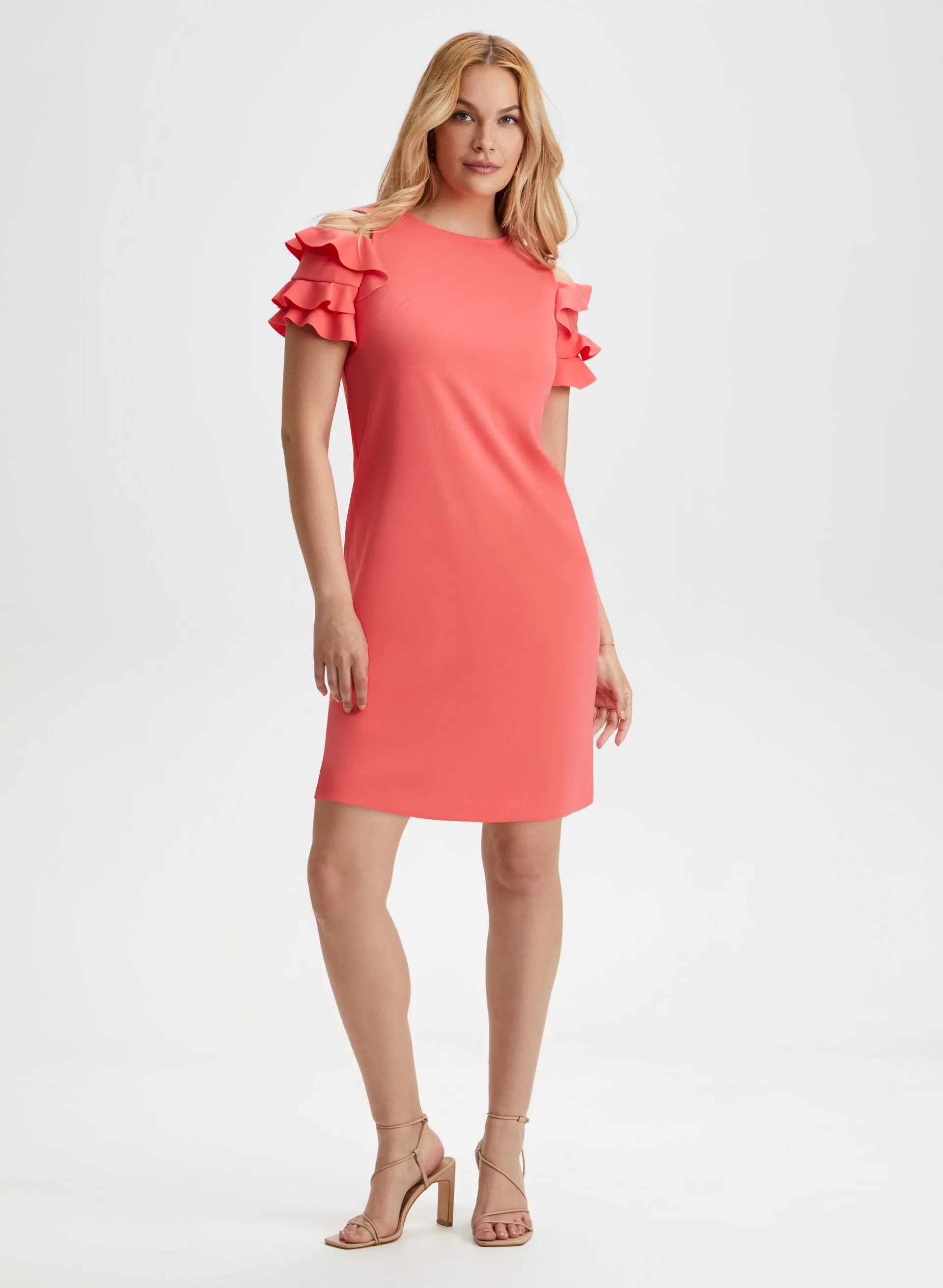 Laura Short Ruffle Detail Dress Laura Short Ruffle Detail Dress - Image 1