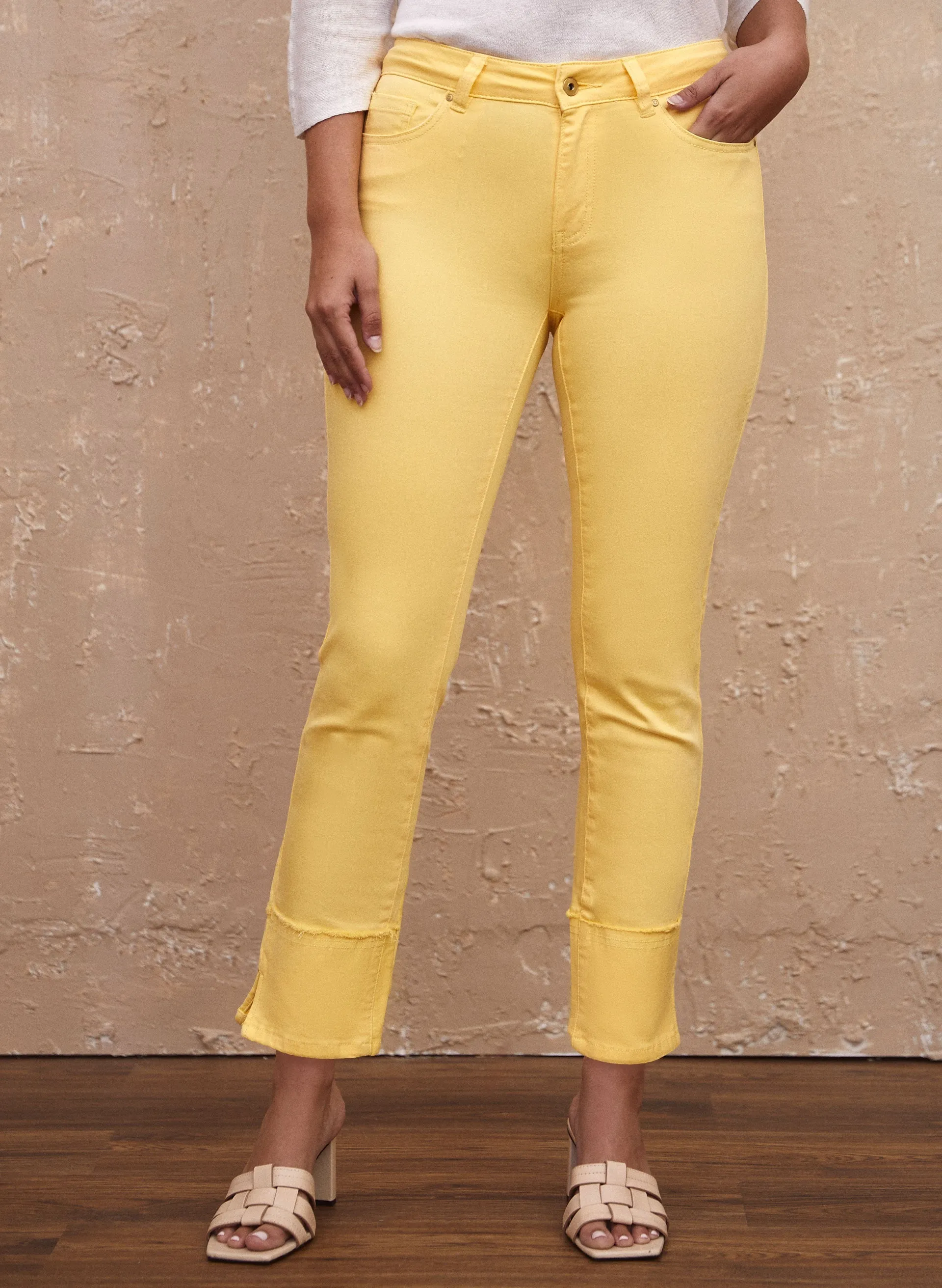 Laura Charlie B - Flare Leg Cuff Detail Pants Laura Charlie B - Flare Leg Cuff Detail Pants - Image 1