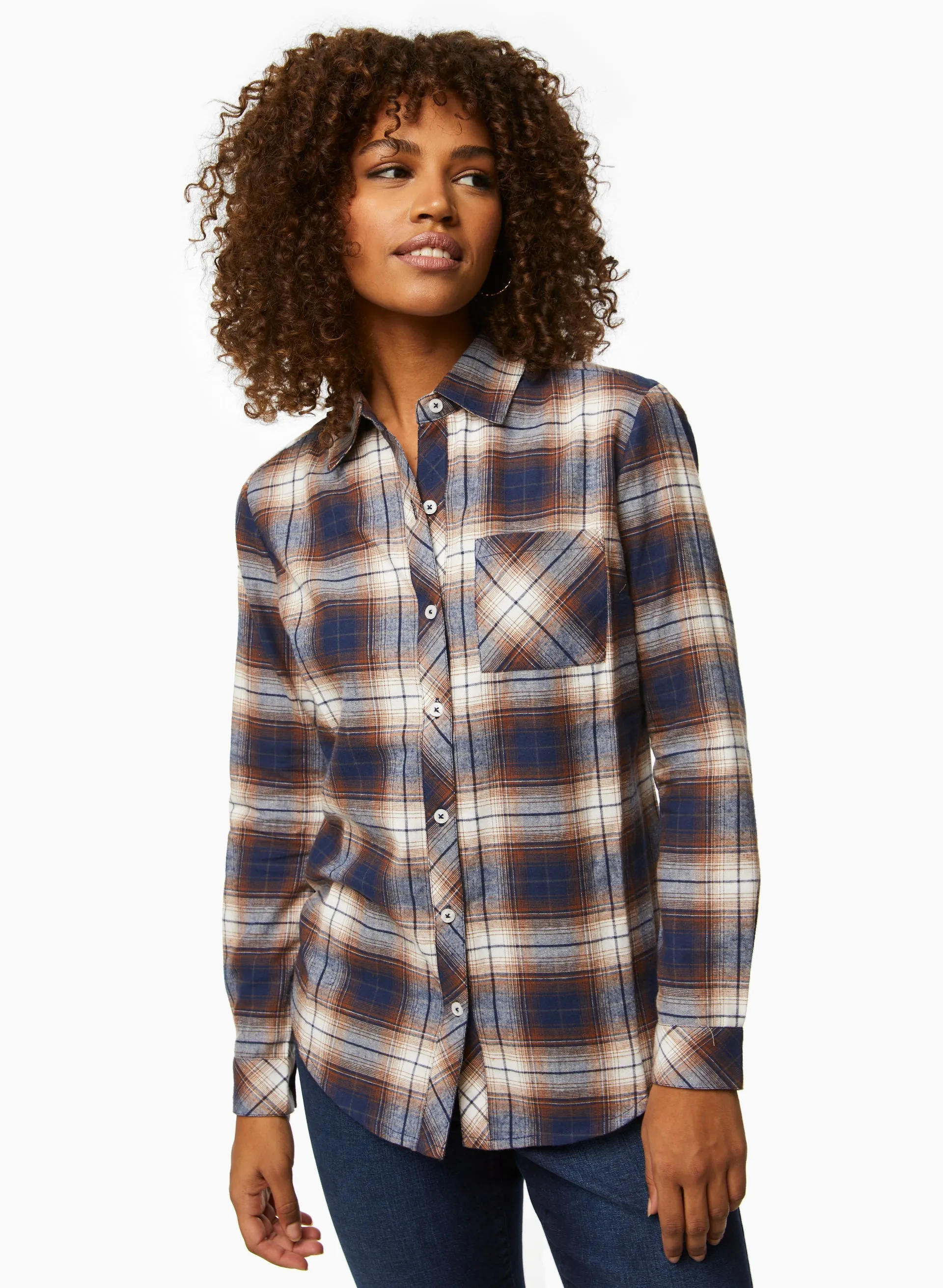 Laura Charlie B - Plaid Print Shirt Laura Charlie B - Plaid Print Shirt - Image 1